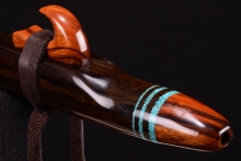 Ziricote Native American Flute, Minor, Low F-4, #G38B